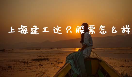 上海建工这只股票怎么样_https://m.apzhendong.com_全球经济_第1张